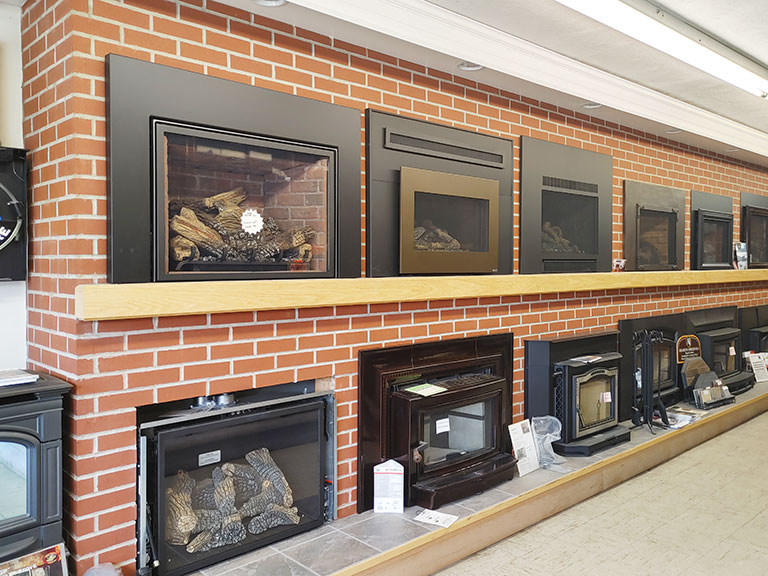 Fireside Stove Shop and Fireplace Center offering wood stoves, gas